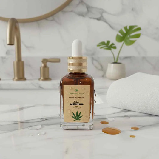 Glow Nectar (30ml) – Hemp-Infused Facial Oil crescentcanna-india