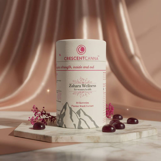 Zahara Wellness (Women’s Health Gummies – Black Currant Flavor) crescentcanna-india