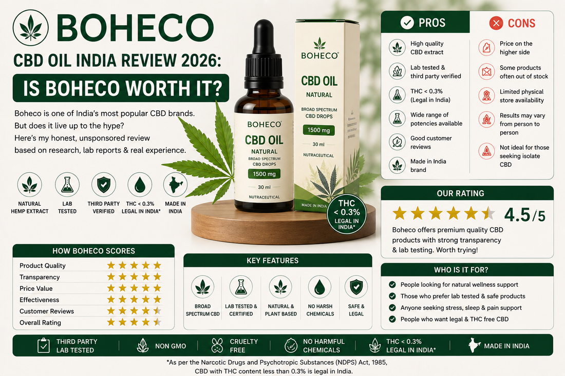 Boheco CBD Oil India Review 2026 Is BOHECO Worth It