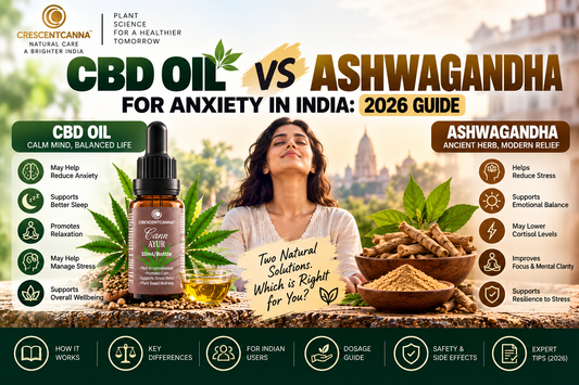 CBD Oil vs Ashwagandha for Anxiety in India: 2026 Guide