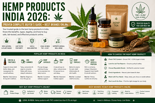 Hemp Products India 2026: Proven Complete Buyer's Guide + Best Brands Online