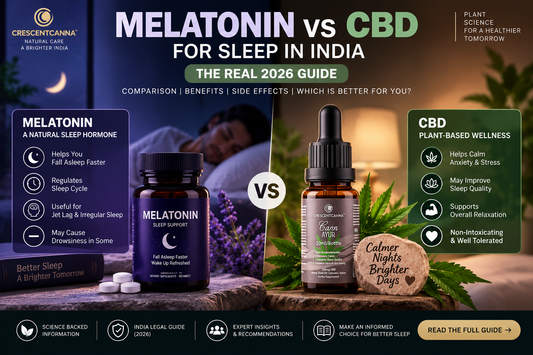 Melatonin vs CBD for Sleep in India: The Real 2026 Guide