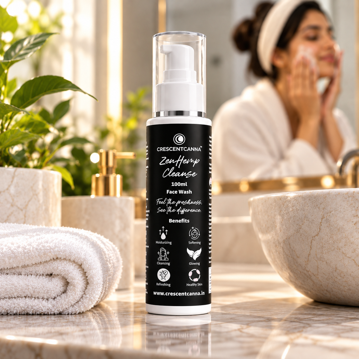 ZenHemp Cleanse Herbal Face Wash - CrescentCanna