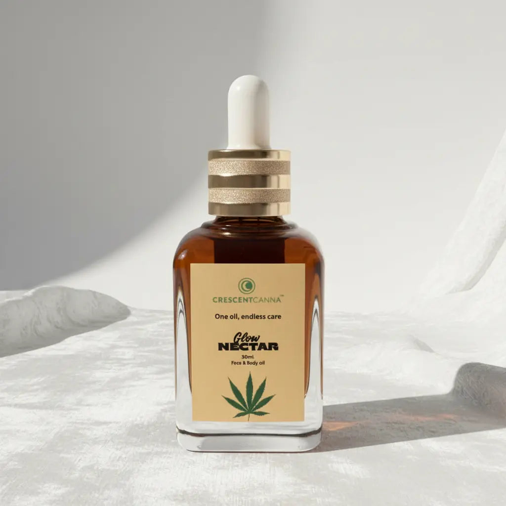 Glow Nectar (30ml) – Hemp-Infused Facial Oil crescentcanna-india