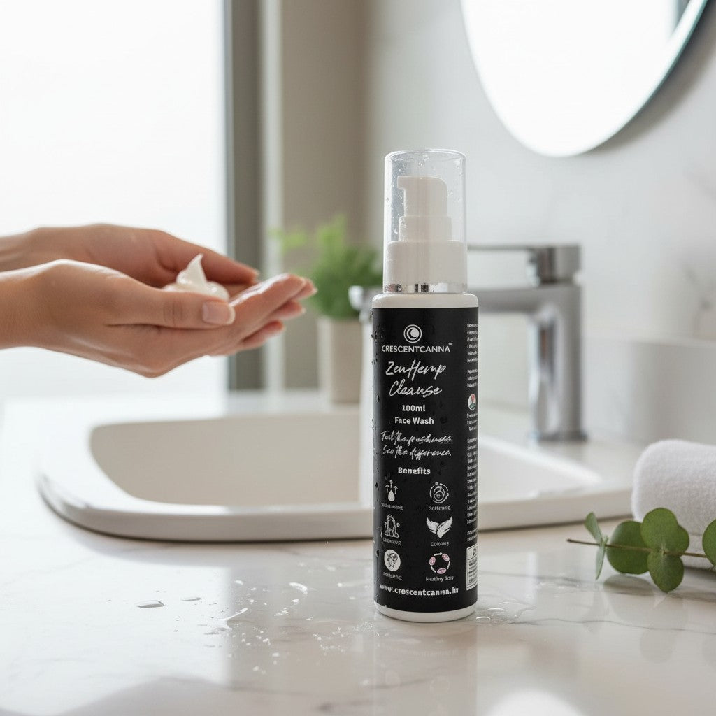 ZenHemp Cleanse– Herbal Hemp Face Wash crescentcanna-india