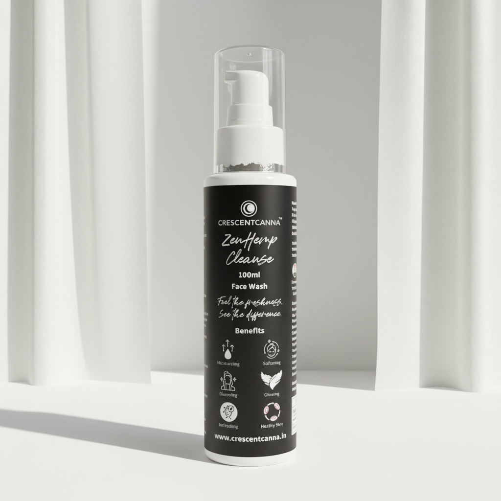 ZenHemp Cleanse– Herbal Hemp Face Wash crescentcanna-india