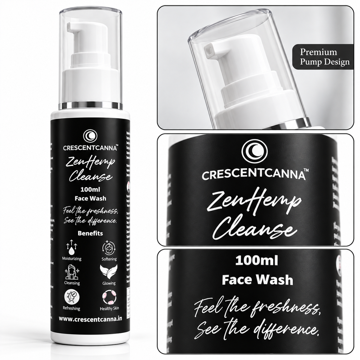 ZenHemp Cleanse Herbal Face Wash - CrescentCanna