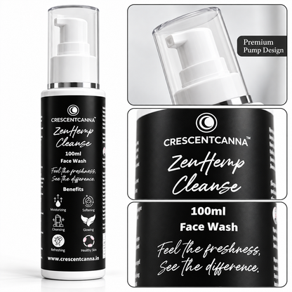 ZenHemp Cleanse Herbal Face Wash - CrescentCanna