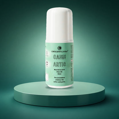 Cann Artic cooling massage oil roll-on 50 ml by CrescentCanna - hero