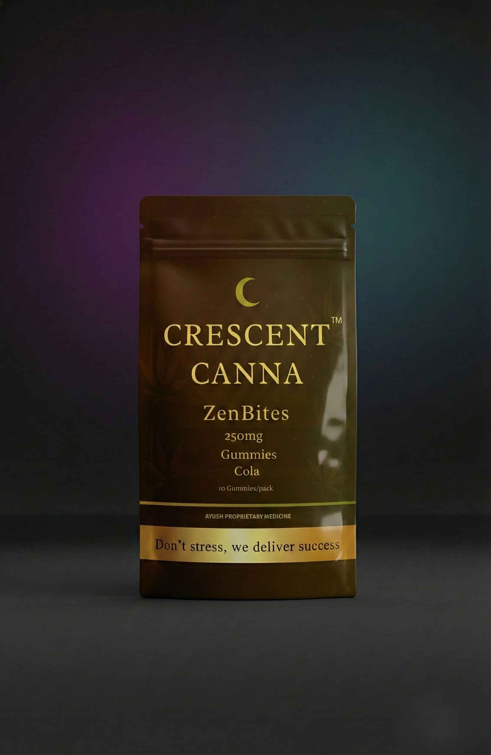 ZenBites – Gummies for Stress Management & Relaxation 250 MG crescentcanna-india