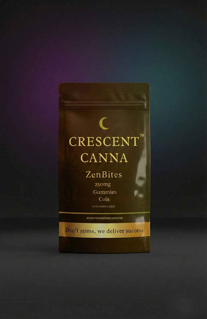 ZenBites – Gummies for Stress Management & Relaxation 250 MG crescentcanna-india