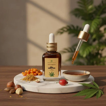Glow Nectar (30ml) – Hemp-Infused Facial Oil crescentcanna-india