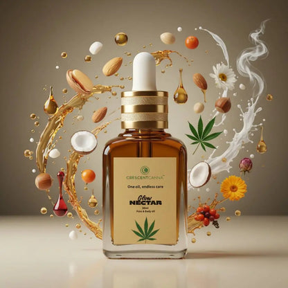 Glow Nectar (30ml) – Hemp-Infused Facial Oil crescentcanna-india