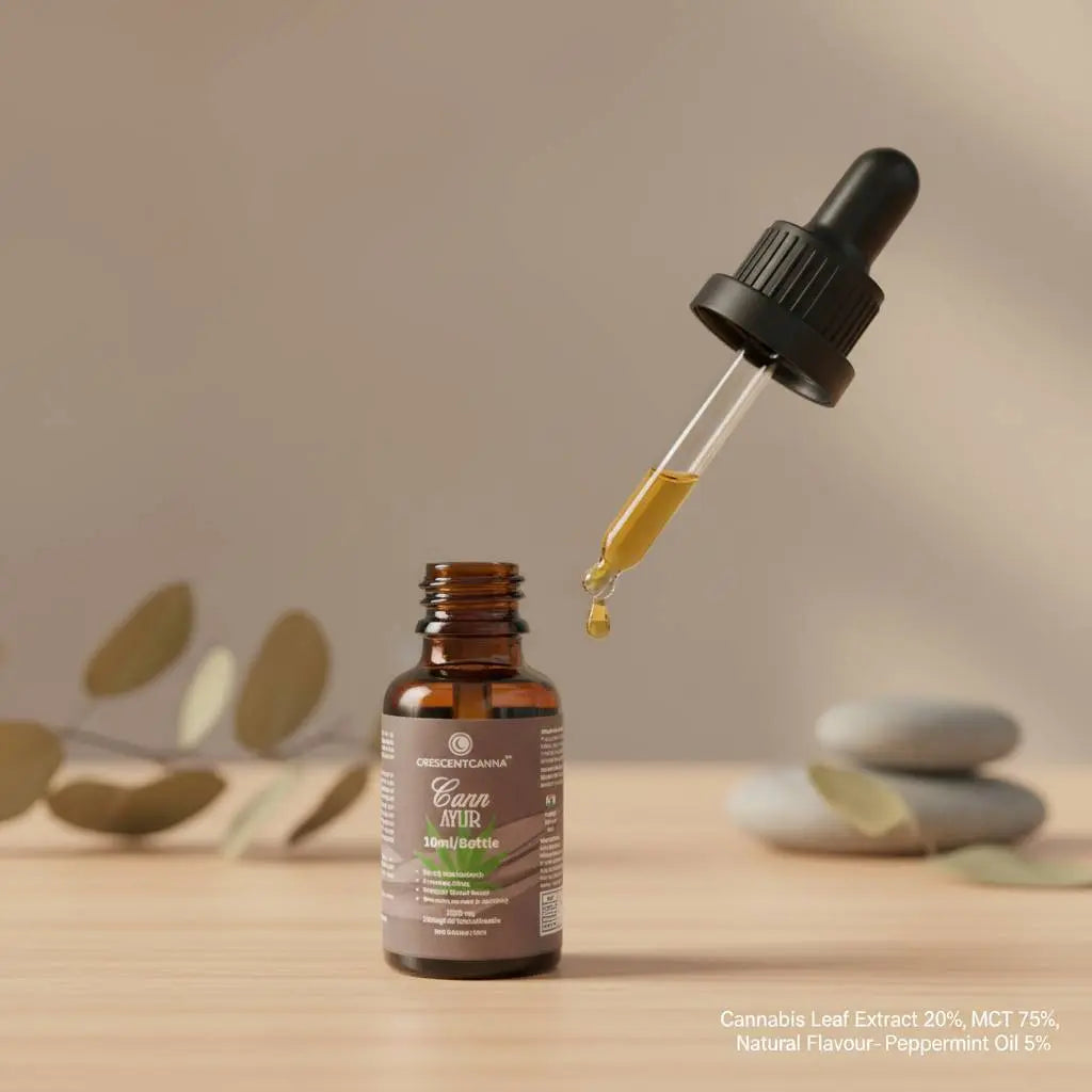 Cann Ayur 10ml – Pure CBD Oil Drops crescentcanna-india